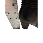 UGG Neoma Black Leather Knee High Heeled Boots Braided Strap Women’s Size 9.5 Photo 7