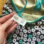 Floral Patterned Swim Dress 10 NWT Black Photo 5