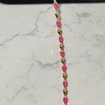 Adorable Dainty Y Necklace Pink Photo 3