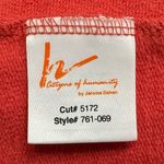 Citizens of Humanity 100% Cotton Shawl Collar Reddish Orange Sweatshirt Photo 10