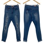 Judy Blue High Rise Ripped Distressed Stretch Denim Skinny Jeans Light Wash 9/29 Photo 1