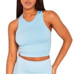 Primark PRETTYLITTLETHING Bright Blue Seamless Bust Panel Sports Bra Photo 0