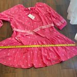A loves A  Pink Embroidered Casual Dress Photo 12