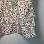 MELLODAY Mellowday Wmen's Ditsy Floral Square Neck Blouse Shirt Green Pink Cottagecore XL Photo 5