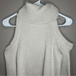 Cupcakes and Cashmere  Rodell turtleneck cold shoulder knit sweater size small Photo 2