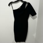 Milly  Black One-Shoulder Dress - Size Small Photo 2