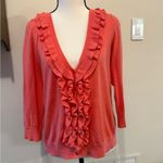 Talbots  | Coral Ruffle Cardigan Photo 3