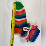 Handmade ‎ Knit socks with ruffle Colorful Photo 2