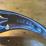 Sleeping Beauty Turquoise White Diamond Accent Art Deco Ring Size 7.75 Silver Photo 5