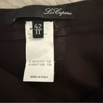 Les Copains Women’s Italian Wool Blend Dress Pants Deep Brown Size 42 US 4/6 Black Photo 4