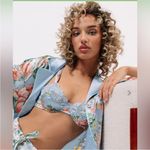 Free People ‎ x We Are Hah After Hours Bra Sz 30-38B Kyoto Kimono French Blue New Photo 2