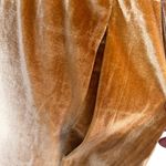 Fabletics Goldenrod Light Honey Velour Velvet Wide Leg Zip Up Jumpsuit Photo 6