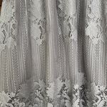 Miss Chievous  Women's Size Medium Sleeveless Lace Overlay Mock Neck Gray Blouse Photo 3