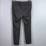 Theory  black white wool blend herringbone pants size 6 Photo 1