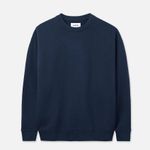 Mate the Label Organic Fleece Oversized Sweatshirt in Midnight, Size XS/Small Photo 3