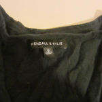 Kendall + Kylie Kendall & Kylie Slay Black Short Sleeve Keyhole V-Neck Women T-Short Tops S Photo 3