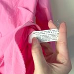 ZARA Poplin Barbie Pink Button Up Collared Long Sleeve Shirt Photo 5