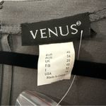 Venus Women’s Charcoal Gray Long Sleeve Jeweled Emblished Cocktail Dress Size 14 Photo 3