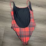 Wildfox Red plaid one piece bathing suit XS Photo 1