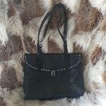 Patricia Nash  Black Leather Bag with Silver Accents Photo 1