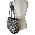 Coach  Signature Mia Op Art Shoulder Tote Handbag Photo 5