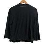 MM.LaFleur  Black Surplice Top Womens Size XL Casual 3/4 Sleeve Silhouette Casual Photo 2
