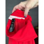 80’s VTG Tess Paris/Milano red high neck blouse Size 12 Photo 5