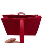 Giorgio Armani Red Beauty Zipper Wristlet Cosmetic Bag Clutch Textured Zip Top Photo 1