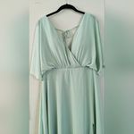 David's Bridal AW Vickie Bridesmaid Prom Formal Special Occasion Wedding Guest Dress, 12, Green Photo 3