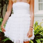 Triple Threads White Ruffle Dress Photo 0
