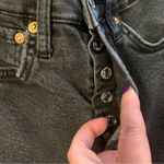 We The Free  High Waisted Black Raw Hem Straight Jeans size 24 Photo 6