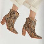 Free People  Barclay Snake Embossed Boots EUC $168 Size 40 US 10   S3752 Photo 2