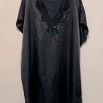 Intimate Style plus size woman 2X/3X polyester black silk like nightgown lace Photo 0