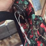 Anthropologie  Endless rose Floral Sheer Black Dress Photo 3