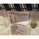 American Eagle  Hi Rise Shortie Blue‎ Striped Next Level Stretch Size 8 NWT Photo 7