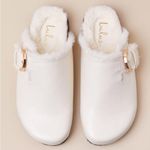 Lulus White Slip-On Clogs Photo 1
