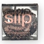 new Slip 𖦹 Bombshell Skinny Silk 2 Scrunchie Set 𖦹 Rose Gold Leopard 𖦹 Gift Photo 4