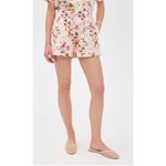 Hill House Home The Audrey Shorts Small Floral Linen Blend Lined Elastic Waist Photo 2