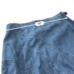 Coldwater Creek Blue Asymmetrical Seam detail tencel Maxi Skirt NEW Size SMALL Photo 7