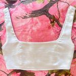 princess polly silk cream square neck bra crop top Photo 0
