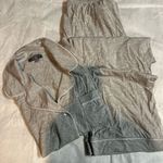 Loft  Gray Short Sleeve Pajama Top Photo 13