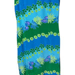 Maggy London Vintage Silk Tropical Floral Maxi Dress Sleeveless Tie Back Size 10 Photo 0