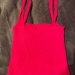 Garage Hot Pink Square Neck Sweater Tank Photo 5