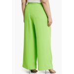 11 Honoré 11 Honore NWT Macy Wide Leg Pants 16 Neon Bright Green Pleats $130 Tailored Photo 2