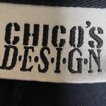 Chico's Design Black Denim Embellished Trucker Jacket sz XL Photo 12