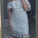 ASTR white lace off the shoulder dress Photo 0