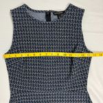 Banana Republic Houndstooth Midi Dress Blue Black 0 Professional Business Casual Photo 8