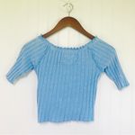 Free People WE THE FREE Meant To Be Ribbed Cropped Short Sleeve Tee Top Size Small New Photo 2