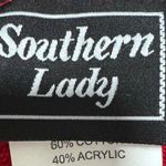 Southern Lady Hearts Valentines Day Love Sweater Vest Red Cupid Kitschy Size M Photo 3