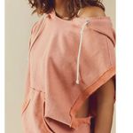 We The Free  Donny Hoodie Tunic Sleeveless Top Size XS Oversized Rose Pullover Photo 0
